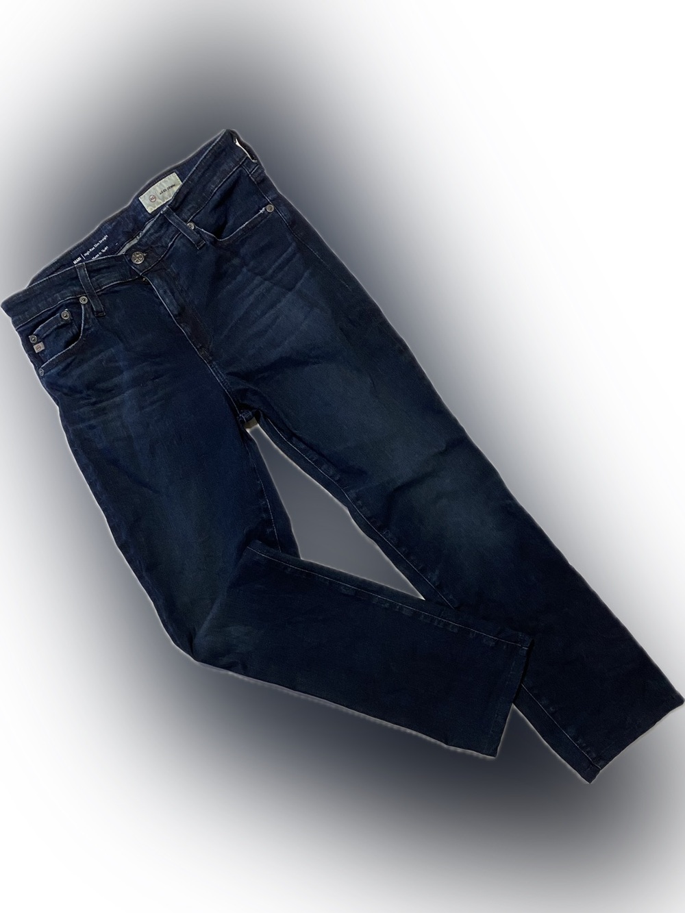 Ag Adriano Goldschmied Mari Women's Straight Leg Jeans - Dark Blue
